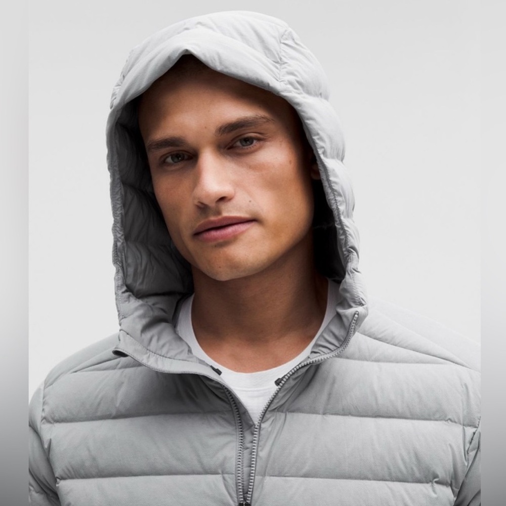 Lululemon Men Navigation Down Jacket Medium Gray - image 2